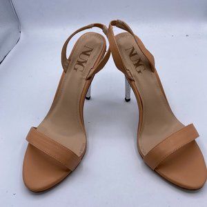 NUYG Nude Sexy High Heel Stiletto Slingback Open Toe Sandal